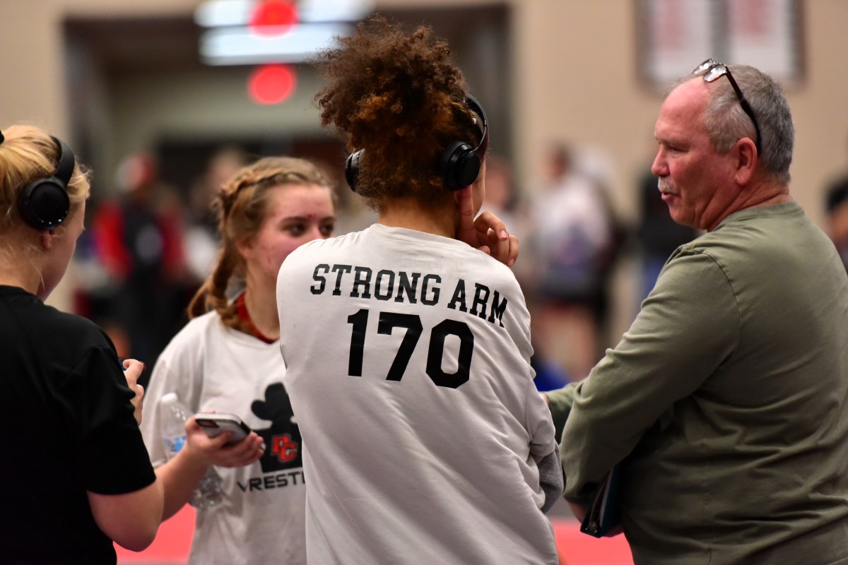 Del City sophomore wrestler Chloe Daniels is nicknamed "Strong Arm." She was born with a congenital limb difference in which her right arm is not fully formed.
